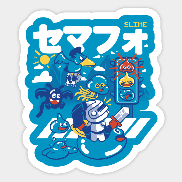 Traffic Slimes Sticker by andrefellip